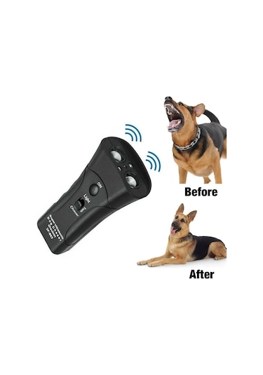 Ultrasonik Köpek Chaser Durdurma Agresif Hayvan Saldırıları Köpek Kovucu Single Head-black