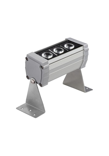 10 Cm Wallwasher 3 Led 3W Sıva Üstü Duvar Boyama Dış Mekan