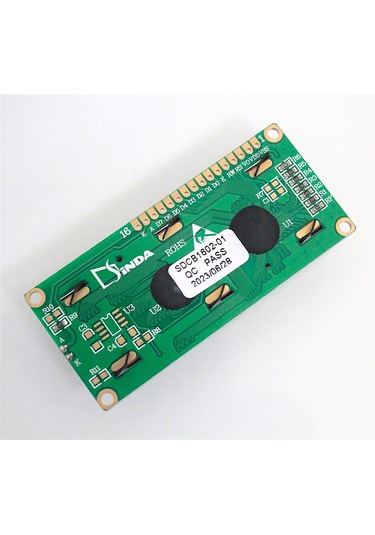16x2 LCD Ekran Modülü 1602 HD44780 – Arduino/Endüstriyel Kontrol Paneli SDCB1602-01 5V Yeşil