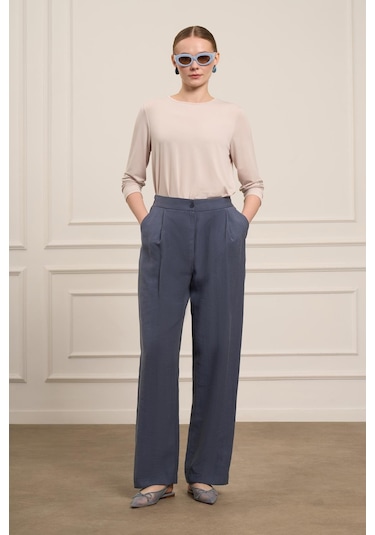 Ftz Women Kadın Tansel Pantolon İndigo 31080 Indigo