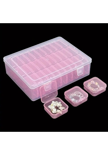 30 Izgara 5.5 Beyaz İç Kutu + Dış Kutu 30 Izgara Saklama Kutusu, Renkli Ve Taşınabilir A