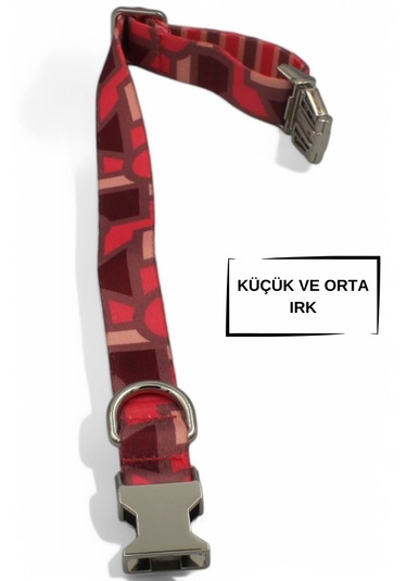 Caramelos İsimli Köpek Tasması, Köpek Künyesi, Köpek İsimlik 230 Kırmızı