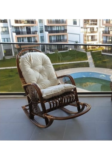 Klasbambumobilya Bambu Sallanan Sandalye Tv Koltuğu Büyük