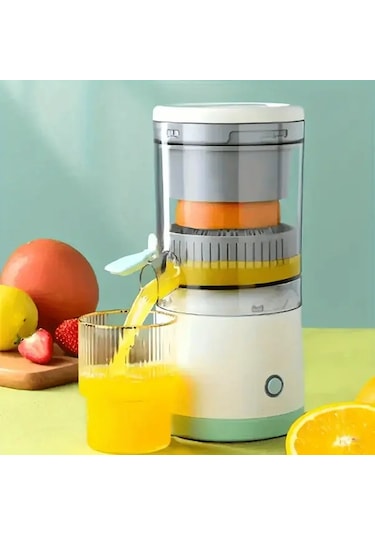 Xuweiwei Beyaz Usb Şarjlı Portatif Meyve Sıkacağı Yüksek Verimli Çok Amaçlı Beyaz