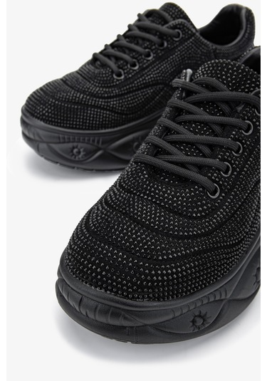 Valmenti Kadın Vegan Siyah Sneakers & Spor Ayakkabı 921 K25-0017 Bn Ayk Y24 Sıyah Siyah