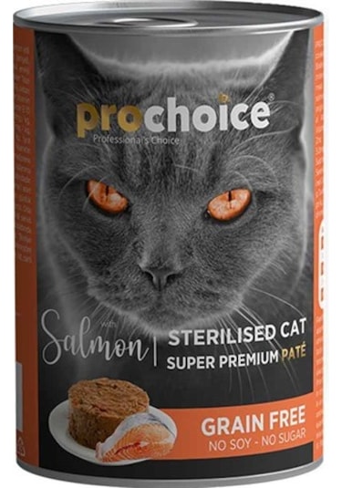 Prochoice Somonlu Kısırlaştırılmış Pate Konserve Yetişkin Kedi Maması 400 G