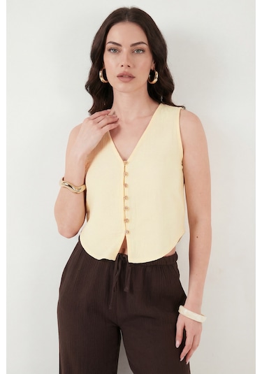 Lela Bayan Yelek 5866661 Sarı