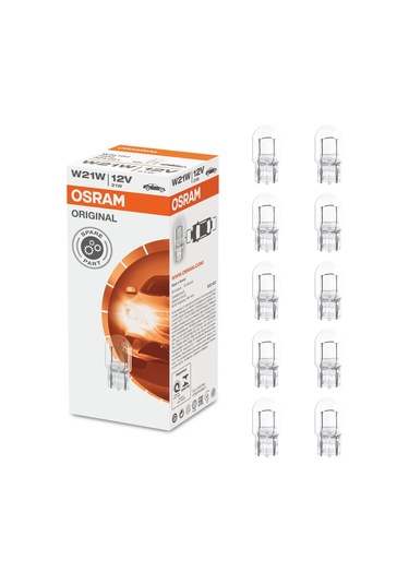 Osram 7505 Ampul W21W 21W 93 Dipsiz - 10 Adet