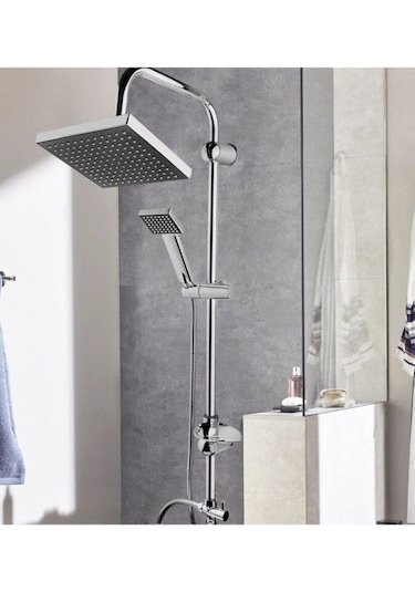 Eng Robot Yağmurlama Kare Tepe Duş Seti Takımı 5 Fonksiyonlu Çok Renkli