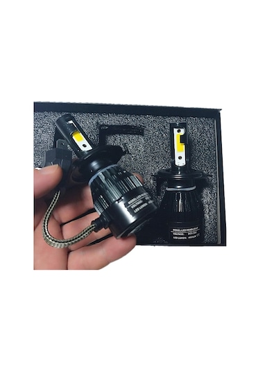 2 Adet H4 Soket Led Xenon Far Ampulü 6000k Beyaz 8000lm