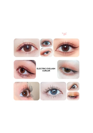 Wezone Beyaz Kedi Pencesi Elektrikli Kirpik Kaşıyak, 3.7v Isıtmalı Sabit Tutucu, Taşınabilir Mini Model