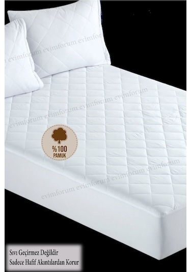 Formeya %100 Pamuk Formeya Alez Fitted Kapitone Yatak Koruyucu