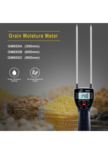 Benetech Gm650a Tahıl Nem Ölçer, Dahil Değil