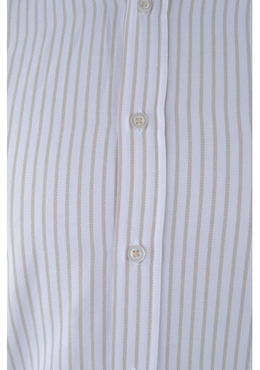 Cengiz İnler İnce King Çizgi Slim Fit Erkek Gömlek 001