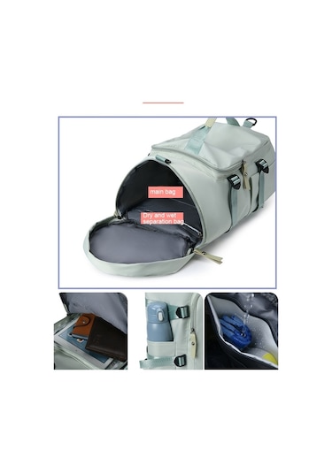 Çok Fonksiyonlu Seyahat Sırt Çantası Büyük Kapasiteli Taşınabilir Davul Çantası Spor Çantası Mavi