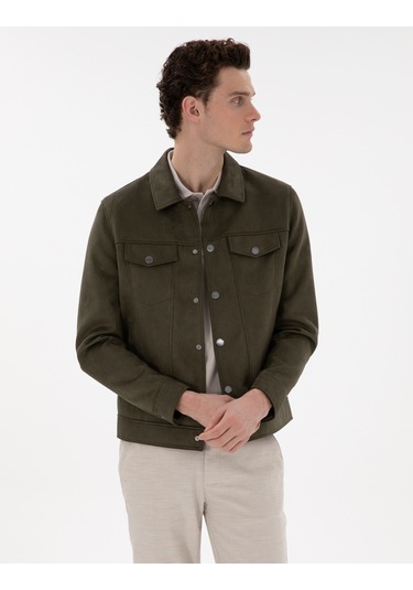 Pierre Cardin Erkek Haki Deri Mont-kaban 50312346-790 Haki