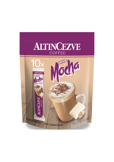 Altıncezve Coffee Beyaz Çikolata Aromalı White Mocha Hazır Kahve 10 x 17 G