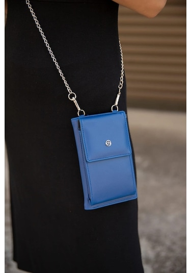 Bizoon Ol-2021-I Telefon Bölmeli Zincir Askılı Çapraz Çanta