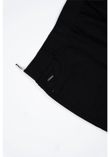 Kadın Siyah Arkası Cepli Nevra Etek Siyah