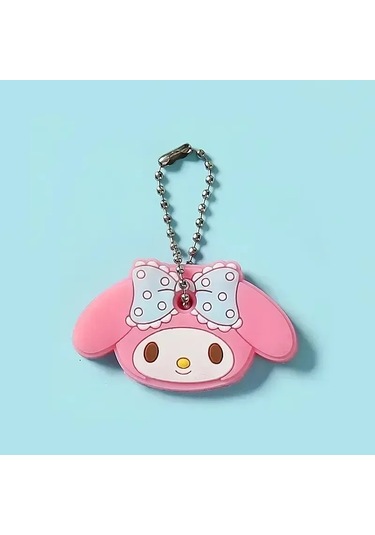 Mınıso 46 Modelli Toptan Anime Anahtarlık Kapağı - Minnie Karikatür Taşınabilir Anahtarlık Tutucu Kahverengi Kırmızı