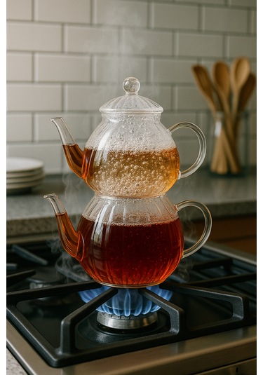 Brosilkat Cam Çaydanlık