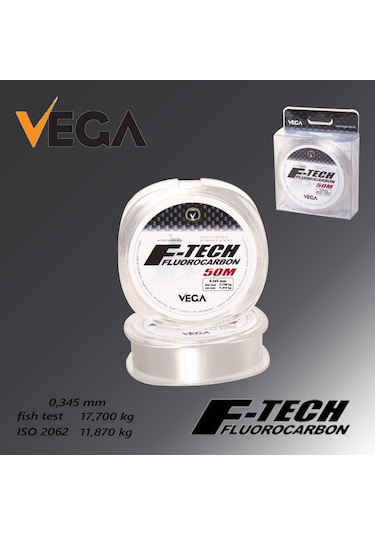 Vega F-Tech Fluorocarbon 50Mt 0,345 Mm Misina