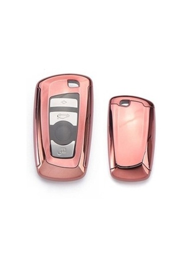 Bmw F10 Uyumlu Yedek Parça 2 Parça Silikon Kumanda Kabı Pembe