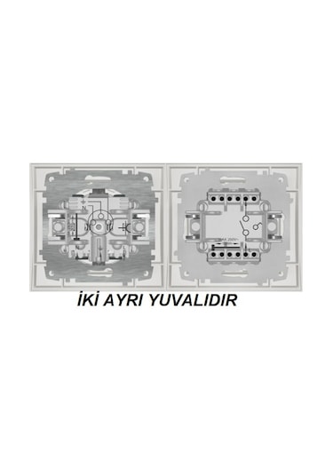 Elbi Anahtar Ve Topraklı Priz Ikili Takım Antrasit Latte