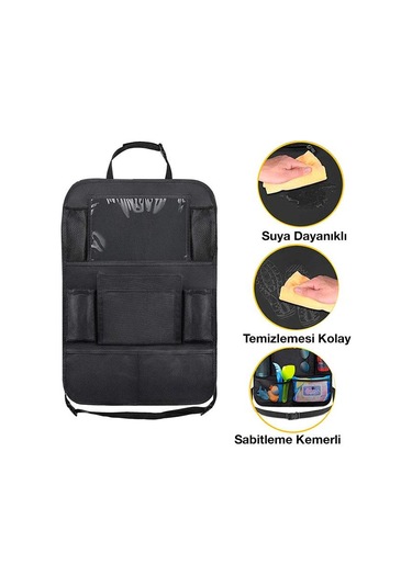 Zhltools Araba Koltuk Arkası Eşya Düzenleyici Organizer Tablet Telefon Tutucu