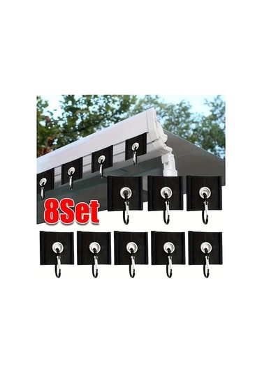 Trendooze Cloud011 8 Adet S Kancalı Caravan Branda Kancası 5-8mm Askılı İç Dış Dekor