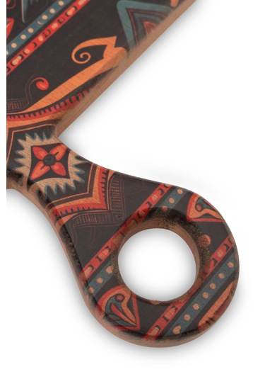 Yekpare Masif Ahşap Sunum Kesme Tahtası Desenli Kayın Medium 9