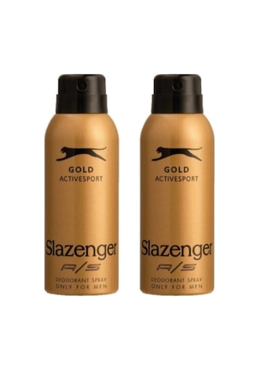 Slazenger Active Sport Gold Erkek Sprey Deodorant 2 x 150 ML