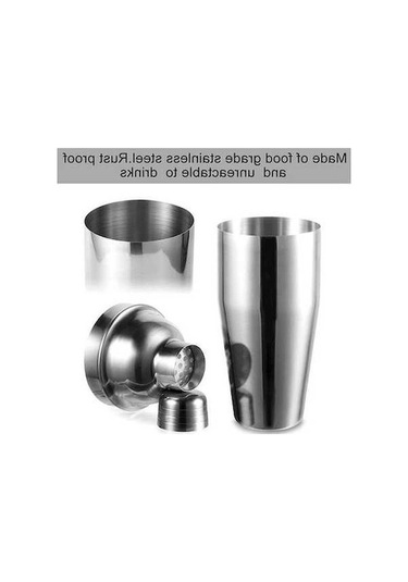 Fastbuy 3 Adet Kokteyl Seti 750ml, Premium Shaker Paketi, Kırmızı