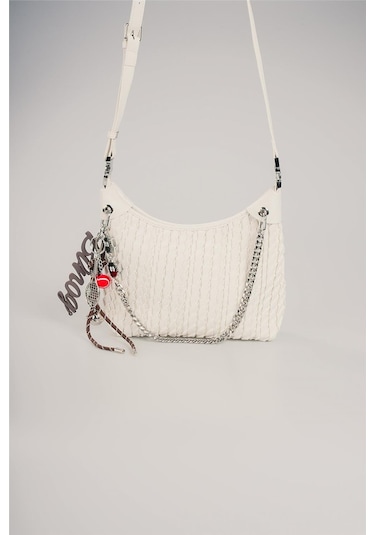 Ççs Kadın 17802 Omuz Çantası Beyaz