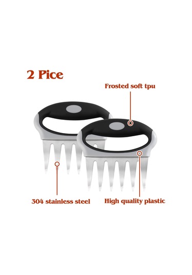 Youmex 2'li Çelik Ayı Pençe Et Shredder - Dışarıdaki Bbq Ve Mutfak İçin Et Parçacı, Tavuk撕扯 Aleti Diğer