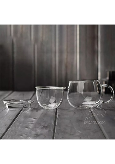 Get&joy Darli İçin Cam Kapaklı Demlik, 350 Ml 219061655 Beyaz