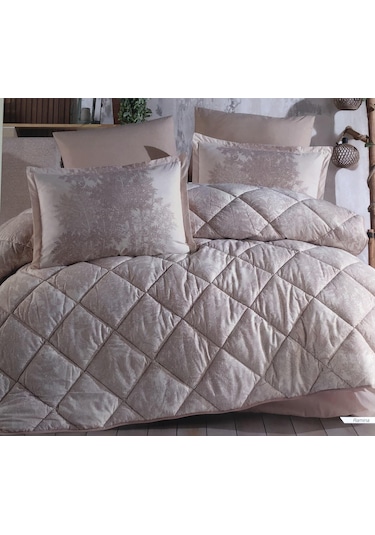 Clasy Ranforce %100 Pamuk Uyku Seti Çift Kişilik Ramina V1 Bej