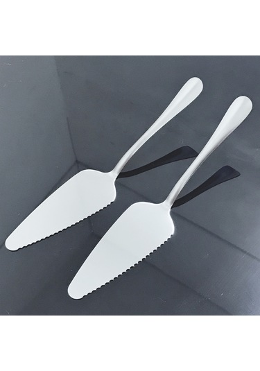 Sones Paslanmaz Çelik Üçgen Dişli Kek Pizza Küreği