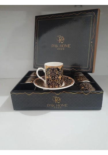 Porselen 6 Lı Lüks Kahve Fincan Takımı -pak-2206 Diğer