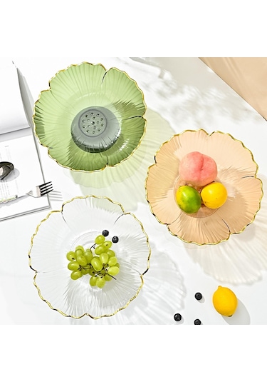 Suntek Ev Masa Tezgahı Beyaz Için Tahliye Delikli Meyve Kasesi