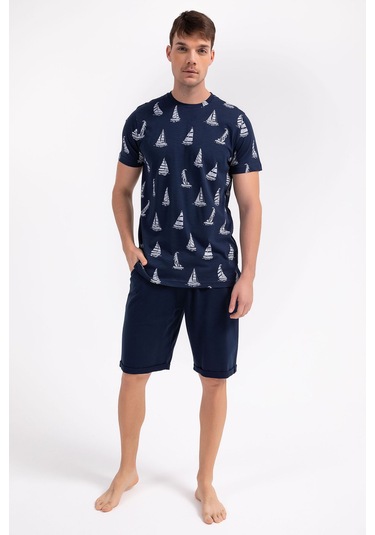 Arnetta Sailor Lacivert Erkek Bermuda Takım 001