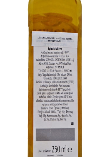Monini Limon Aromalı Sızma Zeytinyağı 250 ML