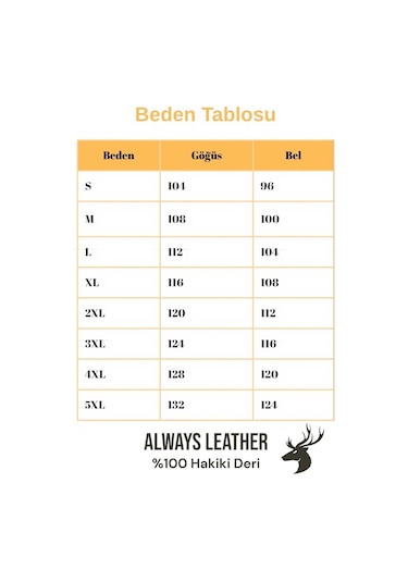 Always Leather Usta İşi Özel Dikim %100 Hakiki Deri 1803340018 Kahverengi