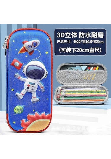 Oyun Sevimli Kalem Kutusu Büyük Kapasiteli Kırtasiye Kutusu Okul Öğrenci Öğrenme Saklama Çantası Plastik Kalem Kutusu3 Çok Renkli