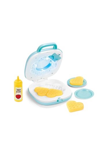 Pilli Işıklı Sesli Oyuncak Waffle Makinesi