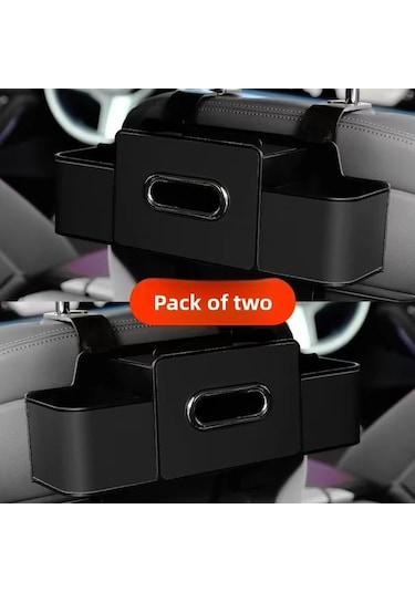 Xuweiwei Black 36lık Araç Kolduğu Organizeri Ve Mendil Kutusu Seti: Pratik Depolama Ve Dayanıklı Tüm Araç Modelleri İçin