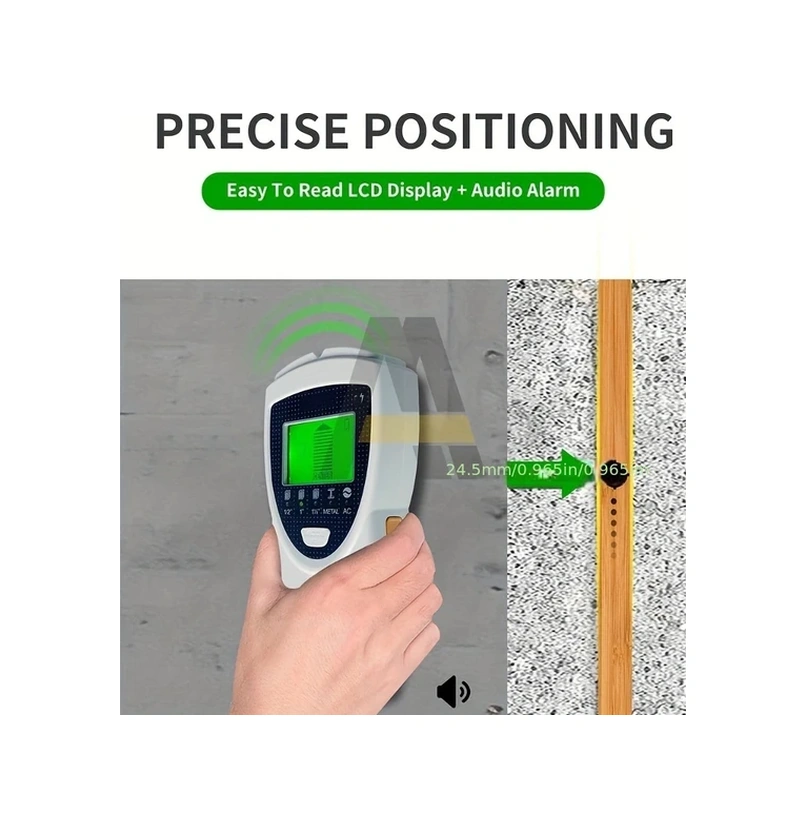 Willowhaven Sh301 Duvar Dedektörü Kablolama Çivi Bulucu Siyah Gümüş