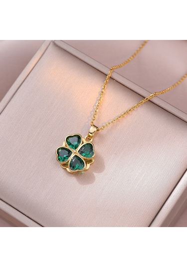 Bayan Kolye: Moda Estetiği Titanyum Çelik Kolye No.120 Çok REnkli