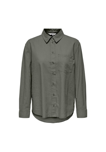 Onltokyo Lıfe L/s Lın Bl Shırt Pnt Noos Yeşil Renk