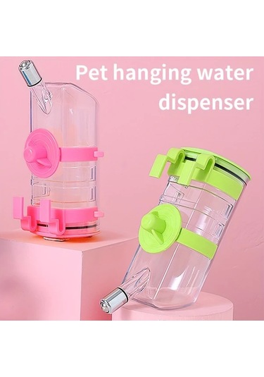 Elmpaly Yeşil Duvara Monte Kedi Köpek Su Pınarı - Kafes Ve Duvara Montaj, Dökülme Önleyici, Toz Geçirmez